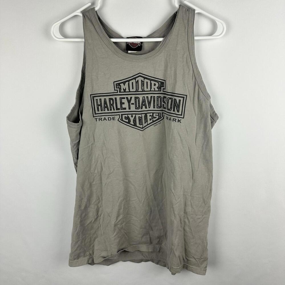 Harley Davidson Men’s Muscle Shirt Medium St. Charles Illinois Fox‎ River
